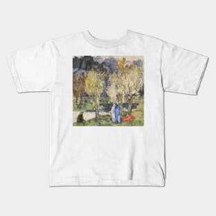 Sacred Grove by Pierre Puvis de Chavannes Kids T-Shirt